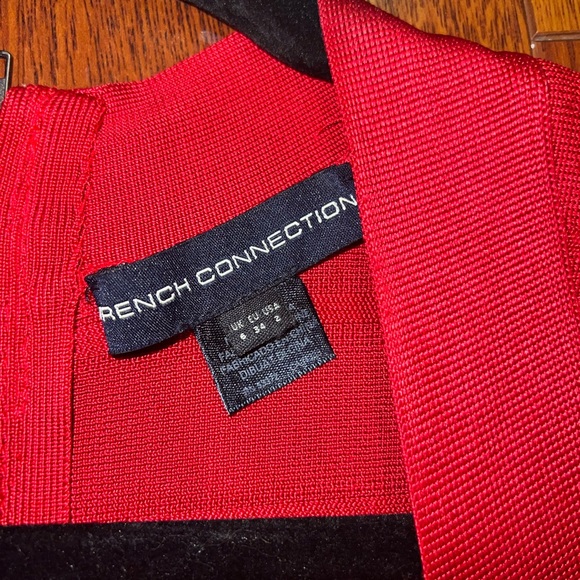 French Connection Cherry Red Bandage Dress - Picture 3 of 4